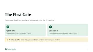 Qualifiers First: How a PCC Evaluation Is Structured | PCC Markers Training (pcc-1.2)
