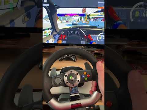 Xbox360/FH2 with Microsoft racing wheel is retro arcade sim excellence in 2023!! #gaming #xbox