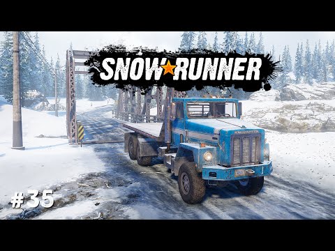 Snowrunner | Mission: "Brückenreparatur" (Alaska) | Komplettlösung #35 | Gameplay Walkthrough