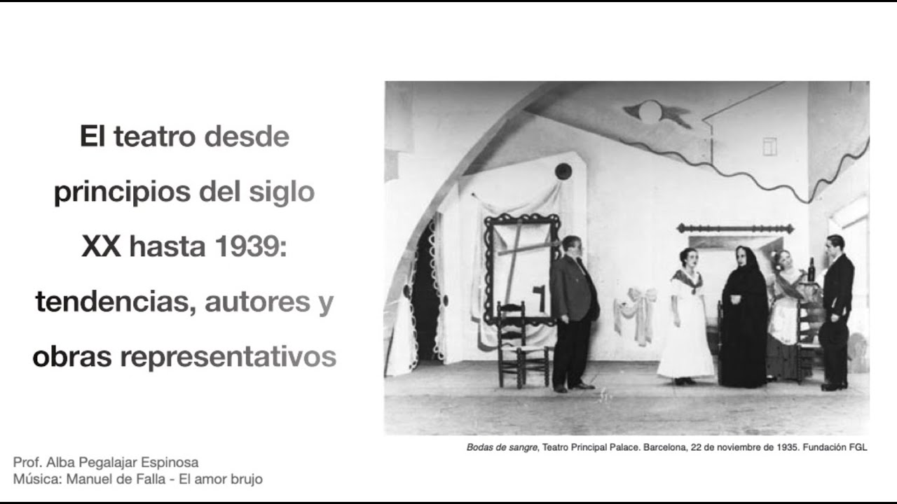 El teatro desde principios del siglo XX hasta 1939