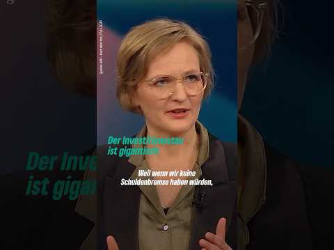 Franziska Brantner zur Schuldenbremse bei #hartaberfair