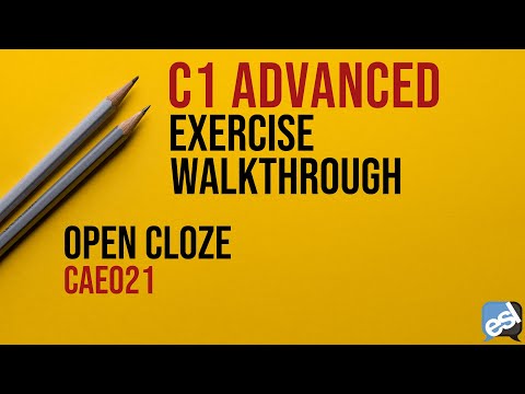 C1 Advanced Exam - Open Cloze Guided Correction | CAE021