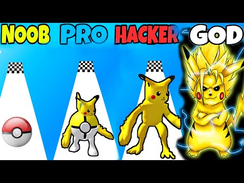 Pokeyball Run in NOOB vs PRO vs HACKER vs GOD (Level 74 - 96)