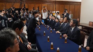 10月8日 自民党新役員挨拶を終えて 玉木代表ぶら下がり会見