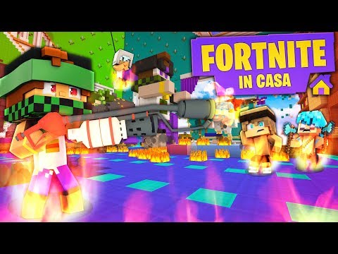 LANCIAFIAMME E ARMI INCENDIARIE - FORTNITE IN CASA Su Minecraft ITA
