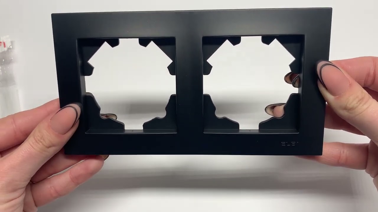 Рамка двойная ELBI VEGA матовый черный (510-014800-226)