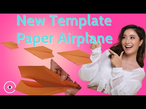 New Template Paper Airplane: Super Easy Fold, Fly Super "Cool" with Unique Template! | HI ORIGAMI