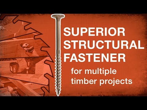 The Simpson Strong-Tie SDWS TIMBER Screw is a Superior Structural Fastener