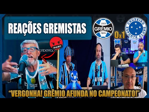 REAÇÕES GREMISTAS - GRÊMIO 0x1 CRUZEIRO - BRASILEIRÃO 2025 - VAMOS RIR DO GRÊMIO!