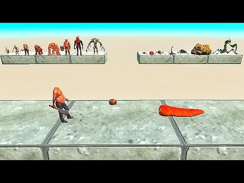 Infernal vs Giant Invertebrates In Sky Platform  | Animal Revolt Battle Simulator