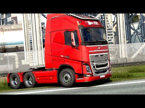 ETS 2 - New Volvo FH Transporting Square Tubing from Liege