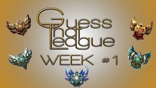 Guess That League - Week 1