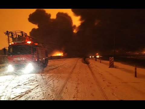 Ukraine strikes Russian oil base with a drone – STRONG FIRE