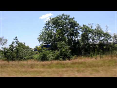 SAM Shortline Chase 6-5-14 Part 3- Pacing 1740 and train through Cobb, GA.