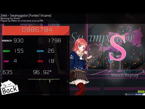 Mthw | Zekk - Swampgator [Fontes' Insane (4K) ] 96,92% 886k 182pp | Replay