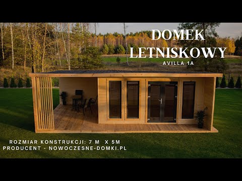 Prezentujemy Nowoczesny Domek Letniskowy "Avila 1A" Z Tarasem - Bez Pozwolenia!