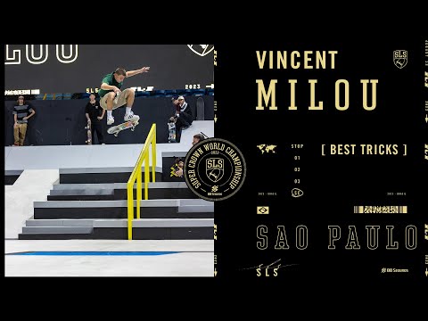 Vincent Milou's 2nd Place Finish - 2023 SLS Super Crown | Best Tricks