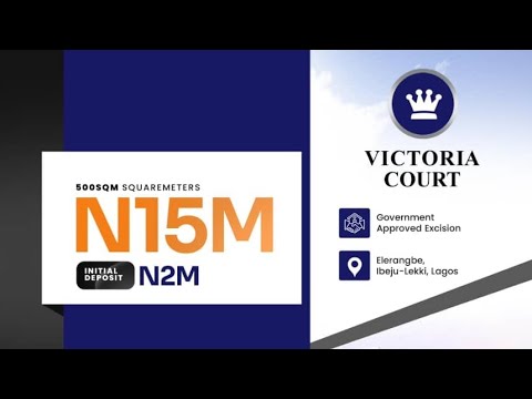 Residential Land For Sale Victoria Court Close To Pan Atlantic University Eleran Igbe Ibeju-Lekki Lagos