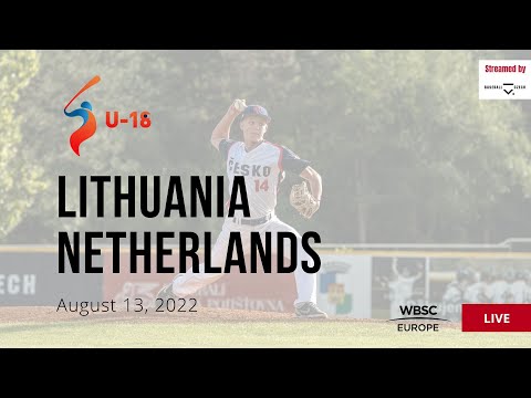 1 U-18 Baseball European Championship - Lithuania VS Netherlands