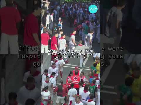 Chaos erupts during final bull run in Spain