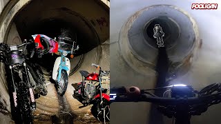 Exploring Underground Tunnels at Night (Creepy)