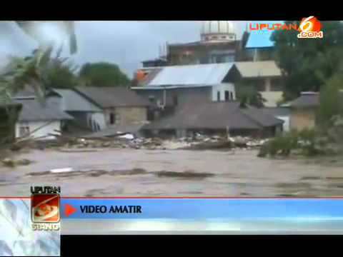 Video Amatir Detik Detik Banjir Bandang Manado Seperti Tsunami, Seret Puluhan Rumah