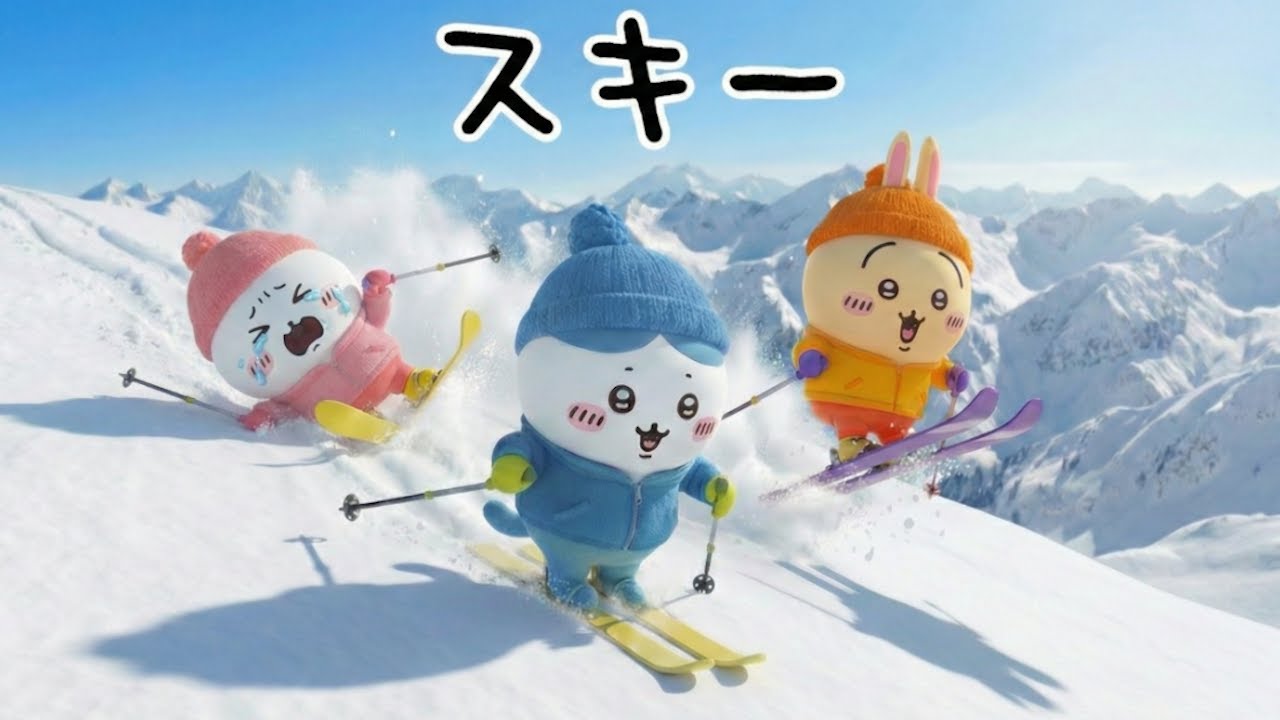 【ちいかわ】ハチワレ／スキー