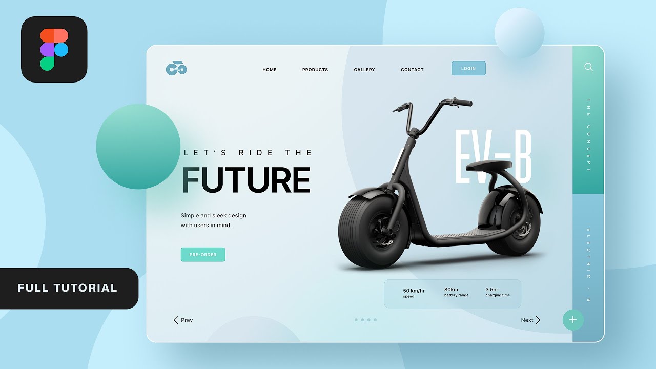 ⚡Make a Professional Website UI Design in Figma - Figma Tutorial (Hindi)