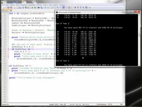 Intro To Python Programming 9 Loan Program 2