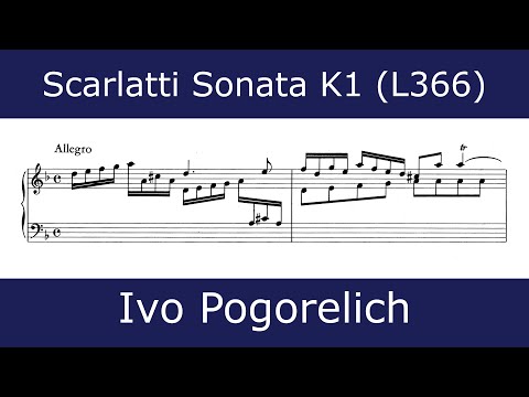 Domenico Scarlatti - Sonata in D minor K1 (Ivo Pogorelich)