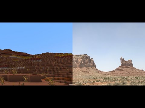 Minecraft Biomes vs  Real Life