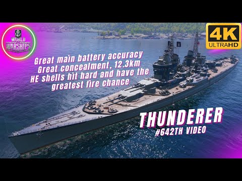 Wows THUNDERER - Cinematic Gameplay - World of Warships 2022 #wows #worldofwarships #gaming