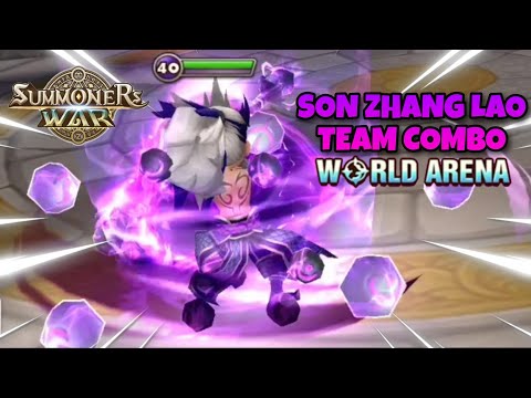 Son Zhang Lao Team Combo in World Arena Ep. 4 - Summoners War