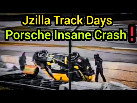 Porsche Crashes in Epic Fashion at a Jzilla Car Racing Event