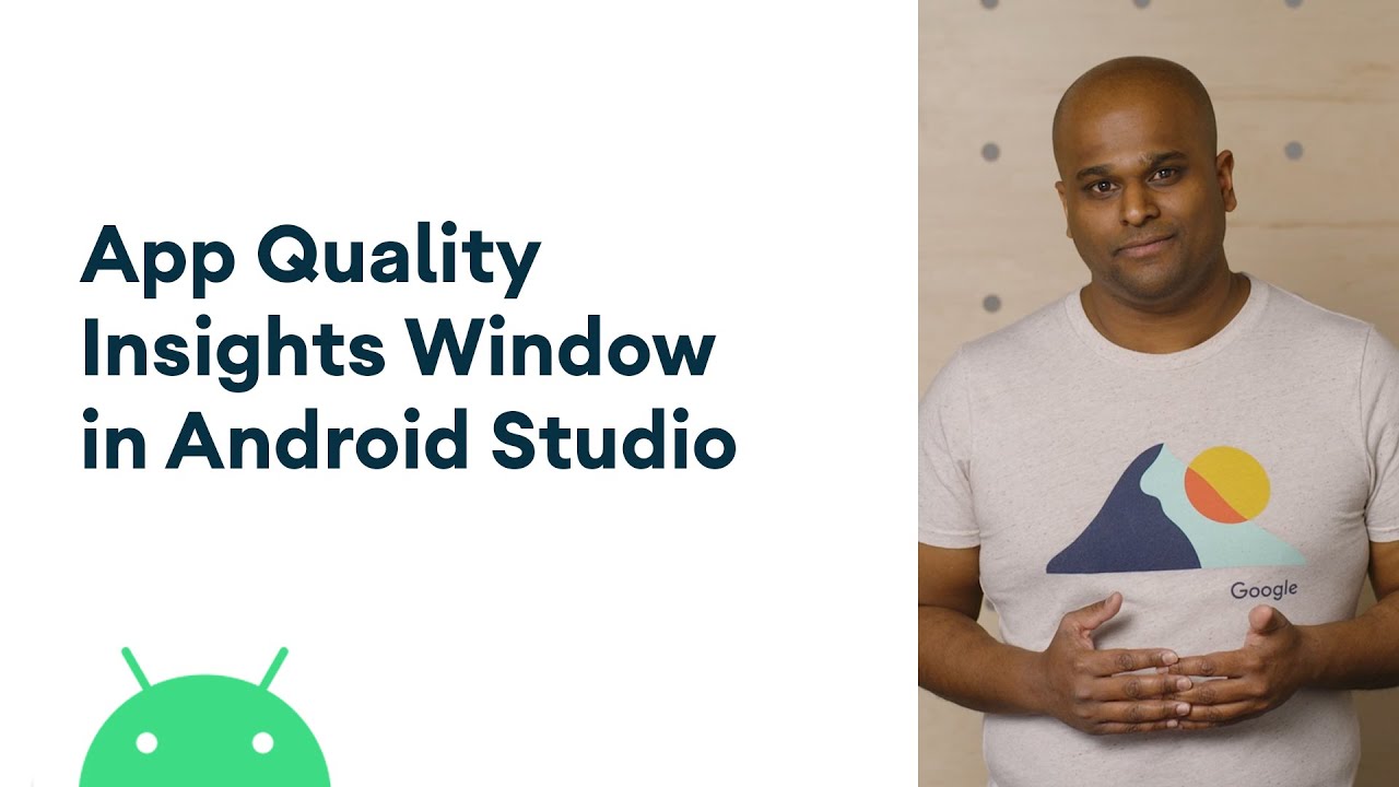 App Quality Insights window in Android Studio