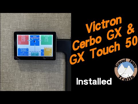 Victron Cerbo GX and GX Touch 50 Installed