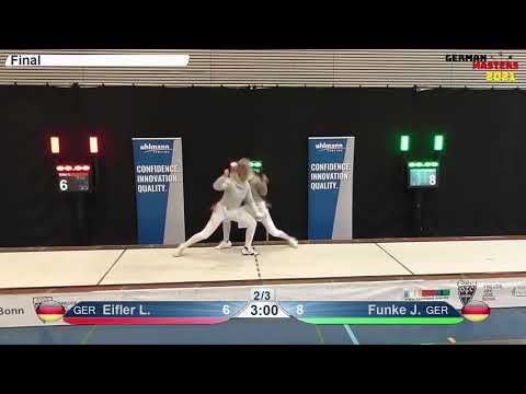 German Masters 2021 Womens Sabre Eifler vs Funke P1 Final
