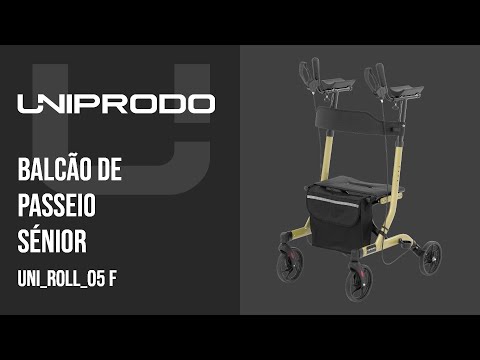 vídeo - Balcão de passeio sénior - champanhe - 136 kg - 1050 - 1150 mm