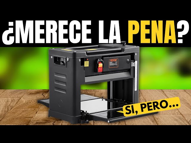 Vídeo relacionado con VEVOR Cepilladora Eléctrica de 3 Cuchillas, Mesa de Trabajo de 33 cm de Ancho, 2000 W 23500 RPM Moto Potente, Rodillo Doble, Protección Contra Sobrecargas, 2 Velocidades, para Madera Dura/Blanda