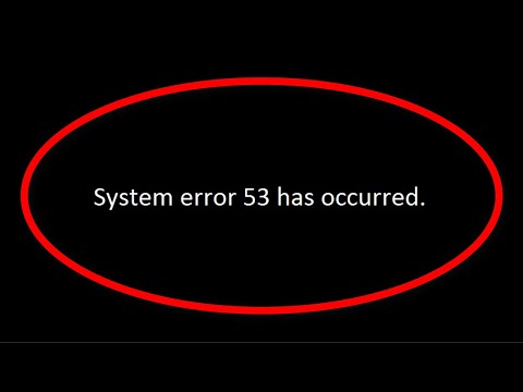 How To Fix System 53 Error Has Occurred Error On Windows 10/8/7 || The Network Path Was Not Found