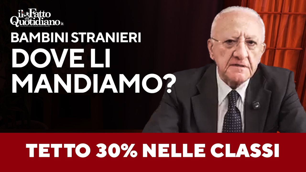 De Luca sul tetto del 30%: "Una decisione ideologica e strumentale"