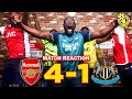 Arsenal 4-1 Newcastle United | Full Fan Reactions | Botman (OG) Havertz Saka Kiwior