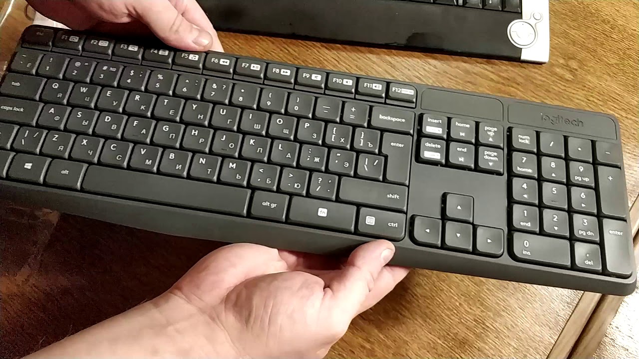 Беспроводной комплект Logitech MK235 (клавиатура+мышь), черный
