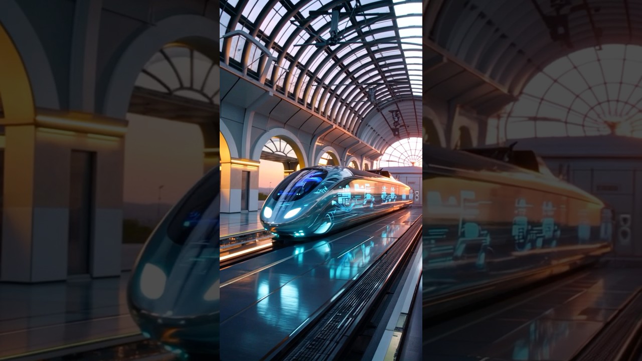 Next-Gen AI Train Arrives | Futuristic Transport System 🚄 #AITrain #futurecity