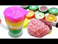 Fruit Putty Glitter Rainbow Slime Kitchen Play Crunchy Slime