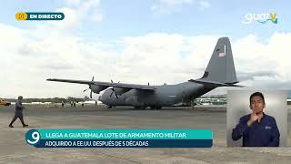 Aterriza el primer cargamento de armamento estadounidense para blindar la seguridad nacional