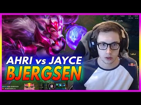 423. Bjergsen Ahri vs Jayce Mid   March 7th, 2017 - Patch 7.4 Season 7