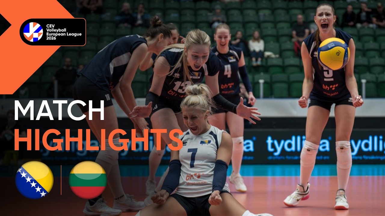 Highlights | Bosnia Herzegovina vs. Lithuania | CEV Volleyball European League 2026 | Women