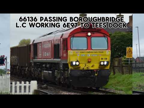 DB 66136 (Yiwu London Train) Passing Boroughbridge Road L.C For Tees Dock Export Berth