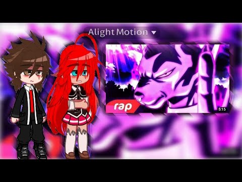 dxd hight school reagindo rap do Bllis do 7 minutos // Gacha club //